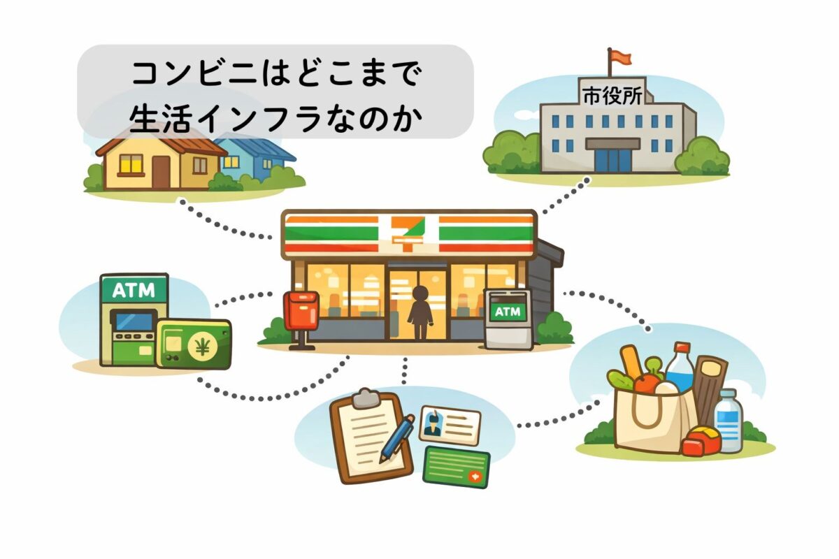 コンビニはどこまで生活インフラなのか｜暮らしを支える役割と限界｜えりの知恵ノート